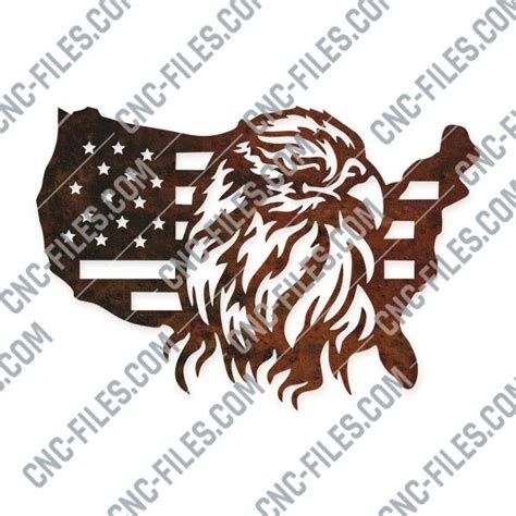 cnc files|American flag usa eagle design files .